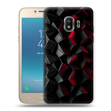 Силиконовый противоударный чехол на Samsung Galaxy J2 (2018) с принтом Абстракция Силиконовый противоударный чехол на Samsung Galaxy J2 (2018) с принтом Абстракция