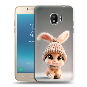 Силиконовый противоударный чехол на Samsung Galaxy J2 (2018) с принтом Кролик Силиконовый противоударный чехол на Samsung Galaxy J2 (2018) с принтом Кролик