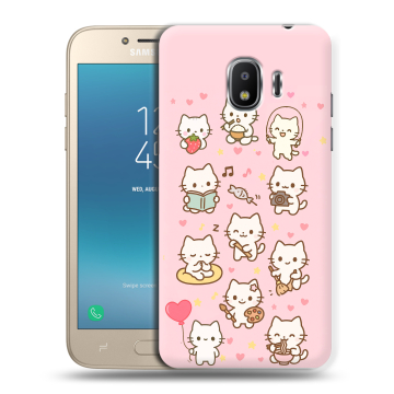 Силиконовый противоударный чехол на Samsung Galaxy J2 (2018) с принтом Hello Kitty Хелоу Кити Силиконовый противоударный чехол на Samsung Galaxy J2 (2018) с принтом Hello Kitty Хелоу Кити