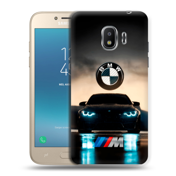 Силиконовый противоударный чехол на Samsung Galaxy J2 (2018) с принтом БМВ BMW Силиконовый противоударный чехол на Samsung Galaxy J2 (2018) с принтом БМВ BMW