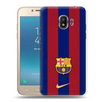 Силиконовый противоударный чехол на Samsung Galaxy J2 (2018) с принтом Барселона Barcelona Силиконовый противоударный чехол на Samsung Galaxy J2 (2018) с принтом Барселона Barcelona