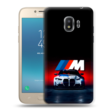 Силиконовый противоударный чехол на Samsung Galaxy J2 (2018) с принтом БМВ BMW Силиконовый противоударный чехол на Samsung Galaxy J2 (2018) с принтом БМВ BMW