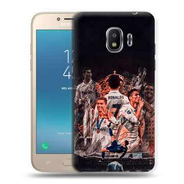 Силиконовый противоударный чехол на Samsung Galaxy J2 (2018) с принтом Реал Роналдо Real Ronaldo Силиконовый противоударный чехол на Samsung Galaxy J2 (2018) с принтом Реал Роналдо Real Ronaldo