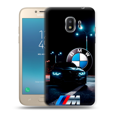 Силиконовый противоударный чехол на Samsung Galaxy J2 (2018) с принтом БМВ BMW Силиконовый противоударный чехол на Samsung Galaxy J2 (2018) с принтом БМВ BMW
