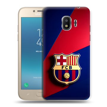 Силиконовый противоударный чехол на Samsung Galaxy J2 (2018) с принтом Барселона Barcelona Силиконовый противоударный чехол на Samsung Galaxy J2 (2018) с принтом Барселона Barcelona