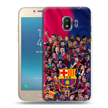 Силиконовый противоударный чехол на Samsung Galaxy J2 (2018) с принтом Барселона Barcelona Силиконовый противоударный чехол на Samsung Galaxy J2 (2018) с принтом Барселона Barcelona