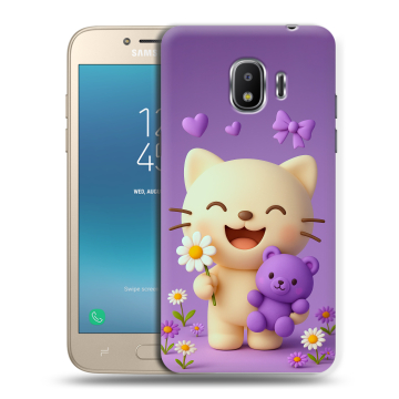 Силиконовый противоударный чехол на Samsung Galaxy J2 (2018) с принтом для девочек Силиконовый противоударный чехол на Samsung Galaxy J2 (2018) с принтом для девочек