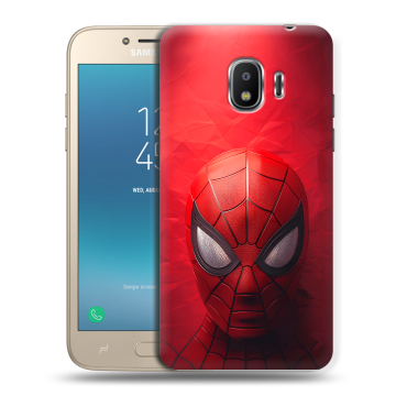 Силиконовый противоударный чехол на Samsung Galaxy J2 (2018) с принтом Spiderman Человек паук Силиконовый противоударный чехол на Samsung Galaxy J2 (2018) с принтом Spiderman Человек паук