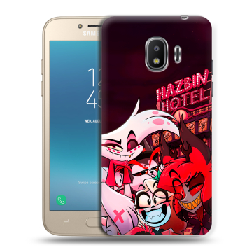 Силиконовый противоударный чехол на Samsung Galaxy J2 (2018) с принтом Hazbin Hotel Отель Хазбин Силиконовый противоударный чехол на Samsung Galaxy J2 (2018) с принтом Hazbin Hotel Отель Хазбин