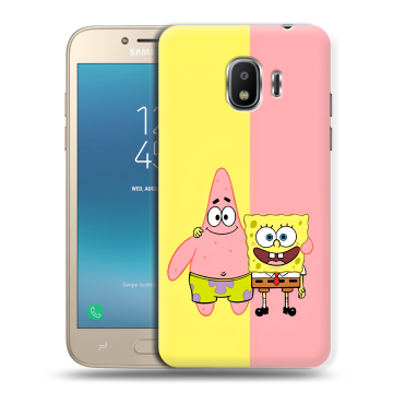 Силиконовый противоударный чехол на Samsung Galaxy J2 (2018) с принтом Спанч боб Спанчбоб Силиконовый противоударный чехол на Samsung Galaxy J2 (2018) с принтом Спанч боб Спанчбоб
