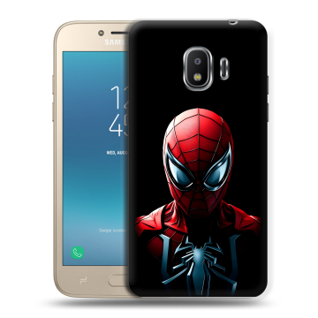 Силиконовый противоударный чехол на Samsung Galaxy J2 (2018) с принтом Spiderman Человек паук Силиконовый противоударный чехол на Samsung Galaxy J2 (2018) с принтом Spiderman Человек паук