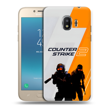 Силиконовый противоударный чехол на Samsung Galaxy J2 (2018) с принтом Counter Strike Силиконовый противоударный чехол на Samsung Galaxy J2 (2018) с принтом Counter Strike