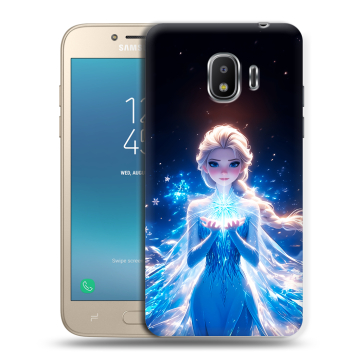 Силиконовый противоударный чехол на Samsung Galaxy J2 (2018) с принтом Холодное сердце Frozen Силиконовый противоударный чехол на Samsung Galaxy J2 (2018) с принтом Холодное сердце Frozen