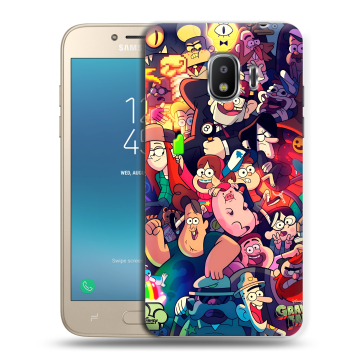 Силиконовый противоударный чехол на Samsung Galaxy J2 (2018) с принтом Gravity Falls Гравити Фолз Силиконовый противоударный чехол на Samsung Galaxy J2 (2018) с принтом Gravity Falls Гравити Фолз