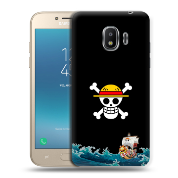 Силиконовый противоударный чехол на Samsung Galaxy J2 (2018) с принтом One Piece Ван Пис Силиконовый противоударный чехол на Samsung Galaxy J2 (2018) с принтом One Piece Ван Пис