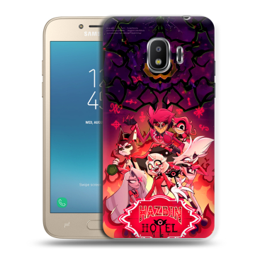 Силиконовый противоударный чехол на Samsung Galaxy J2 (2018) с принтом Hazbin Hotel Отель Хазбин Силиконовый противоударный чехол на Samsung Galaxy J2 (2018) с принтом Hazbin Hotel Отель Хазбин
