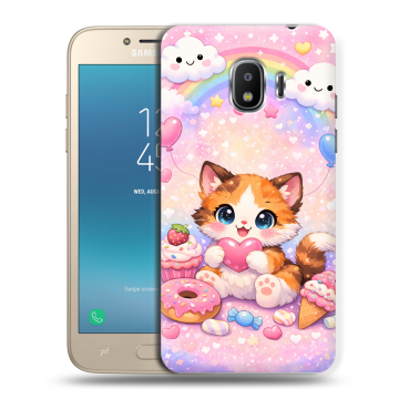 Силиконовый противоударный чехол на Samsung Galaxy J2 (2018) с принтом для девочек Силиконовый противоударный чехол на Samsung Galaxy J2 (2018) с принтом для девочек