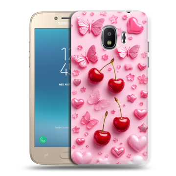 Силиконовый противоударный чехол на Samsung Galaxy J2 (2018) с принтом для девочек Силиконовый противоударный чехол на Samsung Galaxy J2 (2018) с принтом для девочек