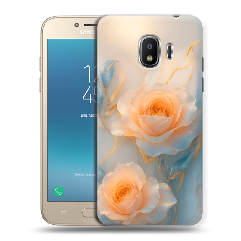 Силиконовый противоударный чехол на Samsung Galaxy J2 (2018) с принтом Женский Силиконовый противоударный чехол на Samsung Galaxy J2 (2018) с принтом Женский