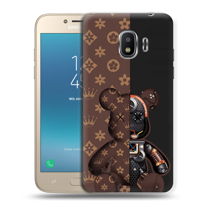 Силиконовый противоударный чехол на Samsung Galaxy J2 (2018) с принтом Луи робот Силиконовый противоударный чехол на Samsung Galaxy J2 (2018) с принтом Луи робот