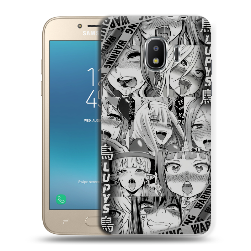 Пластиковый чехол на Samsung Galaxy J2 (2018) с принтом Ahegao Ахегао Аниме Пластиковый чехол на Samsung Galaxy J2 (2018) с принтом Ahegao Ахегао Аниме