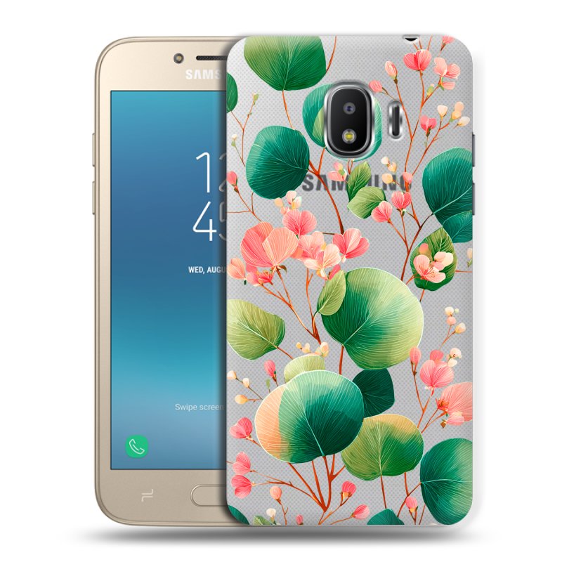 Силиконовый противоударный чехол на Samsung Galaxy J2 (2018) с принтом женский Силиконовый противоударный чехол на Samsung Galaxy J2 (2018) с принтом женский