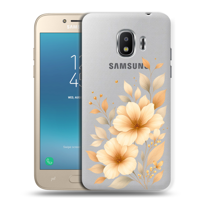 Силиконовый противоударный чехол на Samsung Galaxy J2 (2018) с принтом для девушки Силиконовый противоударный чехол на Samsung Galaxy J2 (2018) с принтом для девушки
