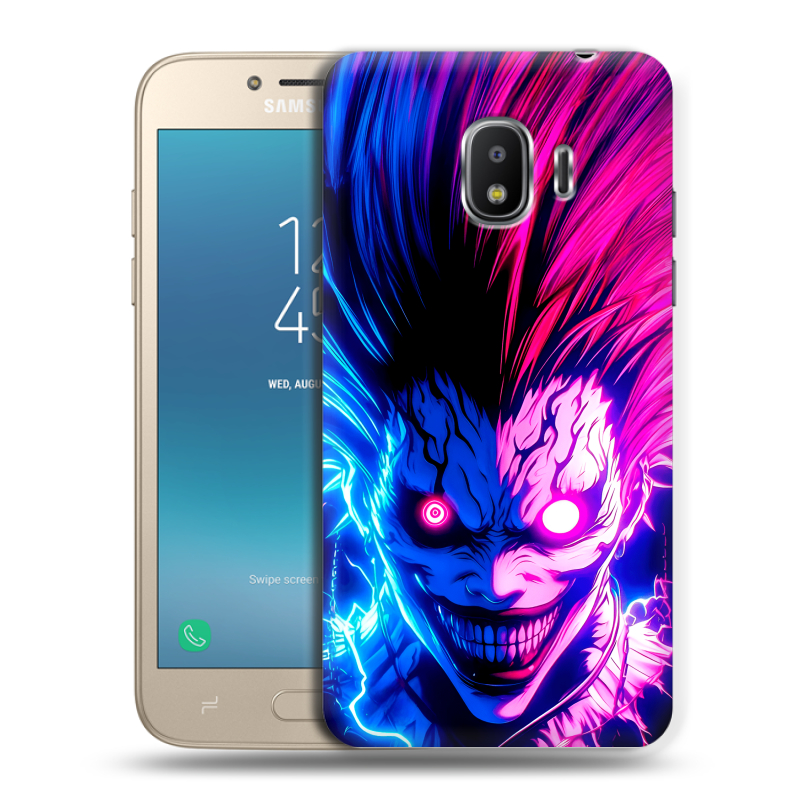 Силиконовый противоударный чехол на Samsung Galaxy J2 (2018) с принтом Death note Тетрадь смерти Силиконовый противоударный чехол на Samsung Galaxy J2 (2018) с принтом Death note Тетрадь смерти