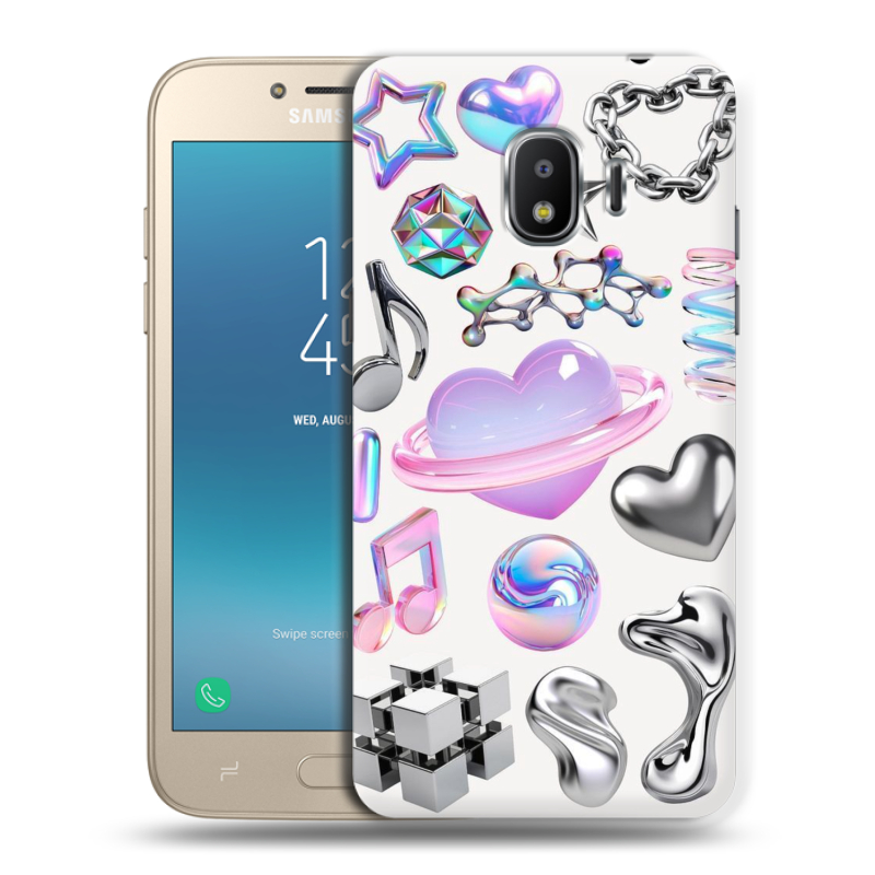 Пластиковый чехол на Samsung Galaxy J2 (2018) с принтом Y2K Пластиковый чехол на Samsung Galaxy J2 (2018) с принтом Y2K