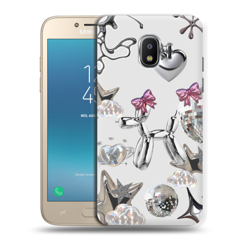 Силиконовый противоударный чехол на Samsung Galaxy J2 (2018) с принтом Y2K Силиконовый противоударный чехол на Samsung Galaxy J2 (2018) с принтом Y2K