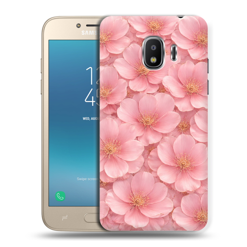 Силиконовый противоударный чехол на Samsung Galaxy J2 (2018) с принтом женский Силиконовый противоударный чехол на Samsung Galaxy J2 (2018) с принтом женский