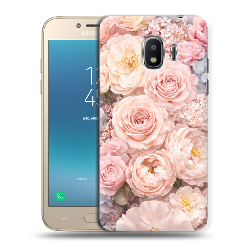 Силиконовый противоударный чехол на Samsung Galaxy J2 (2018) с принтом женский Силиконовый противоударный чехол на Samsung Galaxy J2 (2018) с принтом женский