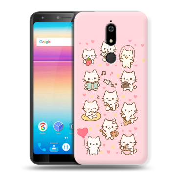 Силиконовый чехол на BQ Space X с принтом Hello Kitty Хелоу Кити