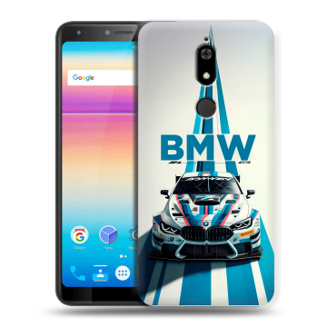 Силиконовый чехол на BQ Space X с принтом БМВ BMW