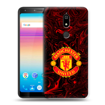 Силиконовый чехол на BQ Space X с принтом Manchester United Силиконовый чехол на BQ Space X с принтом Manchester United