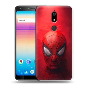 Силиконовый чехол на BQ Space X с принтом Spiderman Человек паук
