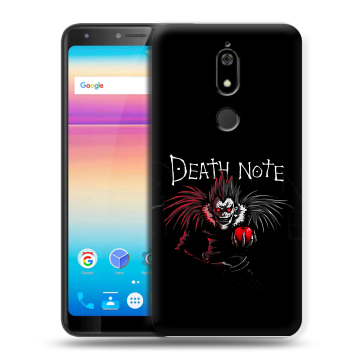 Силиконовый чехол на BQ Space X с принтом Death note Тетрадь смерти