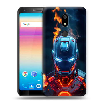 Силиконовый чехол на BQ Space X с принтом IronMan Железный человек Силиконовый чехол на BQ Space X с принтом IronMan Железный человек