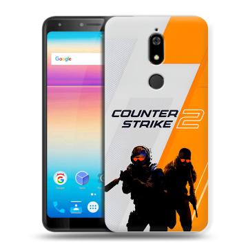Силиконовый чехол на BQ Space X с принтом Counter Strike