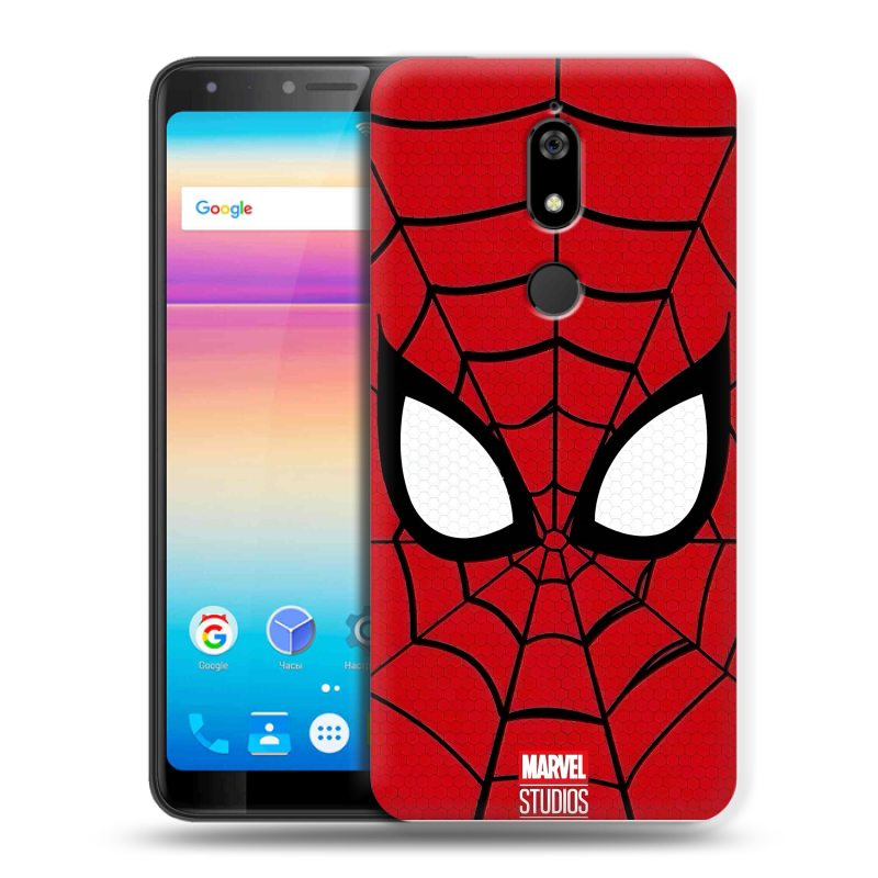 Силиконовый чехол на BQ Space X с принтом человек паук spiderman Силиконовый чехол на BQ Space X с принтом человек паук spiderman