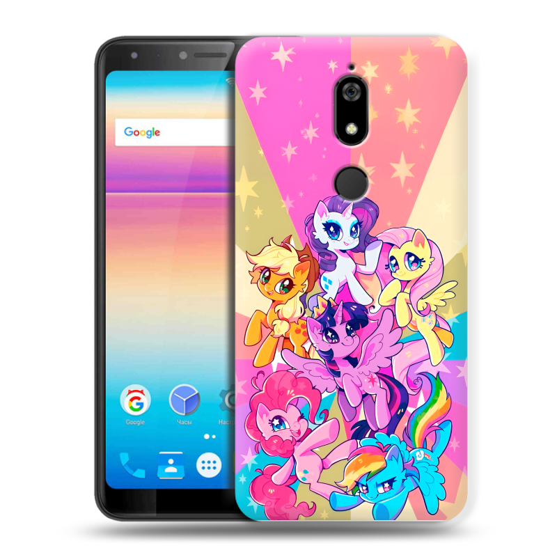 Силиконовый чехол на BQ Space X с принтом My little pony Дружба чудо Силиконовый чехол на BQ Space X с принтом My little pony Дружба чудо