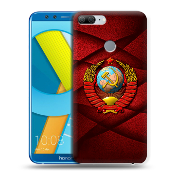 Силиконовый чехол на Huawei Honor 9 Lite с принтом Герб СССР Силиконовый чехол на Huawei Honor 9 Lite с принтом Герб СССР