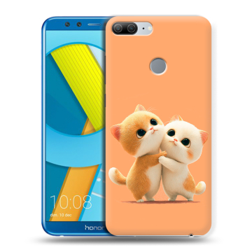 Силиконовый чехол на Huawei Honor 9 Lite с принтом Милые котики Силиконовый чехол на Huawei Honor 9 Lite с принтом Милые котики