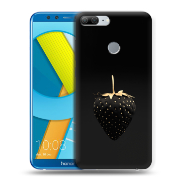 Силиконовый чехол на Huawei Honor 9 Lite с принтом Черная клубника Силиконовый чехол на Huawei Honor 9 Lite с принтом Черная клубника