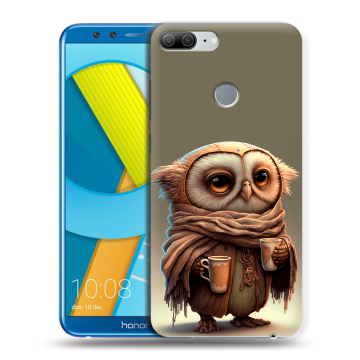 Силиконовый чехол на Huawei Honor 9 Lite с принтом Сова Силиконовый чехол на Huawei Honor 9 Lite с принтом Сова