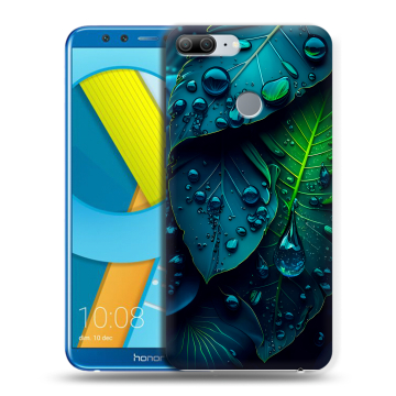 Силиконовый чехол на Huawei Honor 9 Lite с принтом Листья Силиконовый чехол на Huawei Honor 9 Lite с принтом Листья