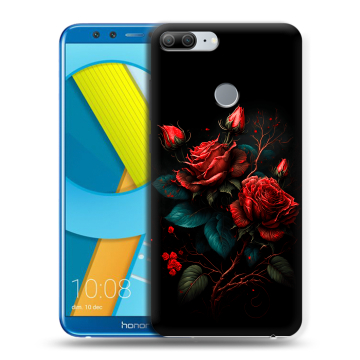 Силиконовый чехол на Huawei Honor 9 Lite с принтом Розы красные Силиконовый чехол на Huawei Honor 9 Lite с принтом Розы красные