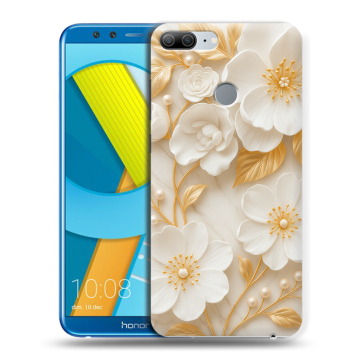 Силиконовый чехол на Huawei Honor 9 Lite с принтом Цветы Силиконовый чехол на Huawei Honor 9 Lite с принтом Цветы