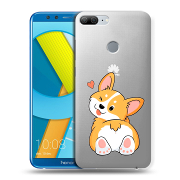Силиконовый чехол на Huawei Honor 9 Lite с принтом Корги Силиконовый чехол на Huawei Honor 9 Lite с принтом Корги