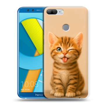 Силиконовый чехол на Huawei Honor 9 Lite с принтом котенок Силиконовый чехол на Huawei Honor 9 Lite с принтом котенок
